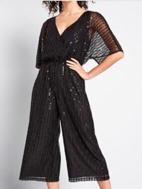 Modcloth Twinkle Like Starlight Sequin Jumpsuit S NWT
